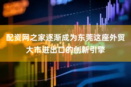 配资网之家逐渐成为东莞这座外贸大市进出口的创新引擎